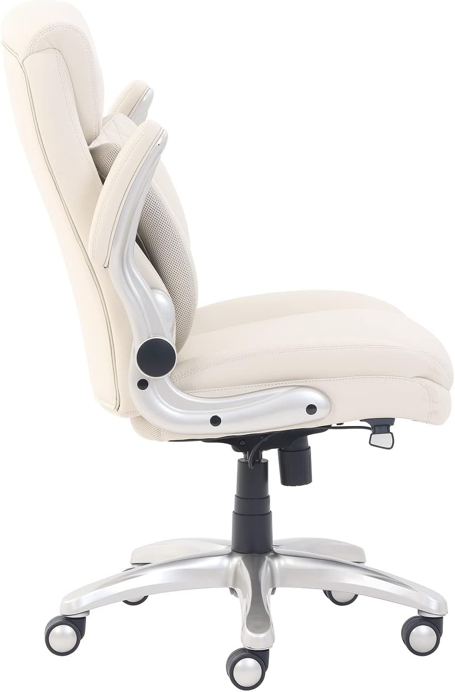 Ergonomic Executive Office Desk Chair with Flip-Up Armrests and Adjustable Height, 