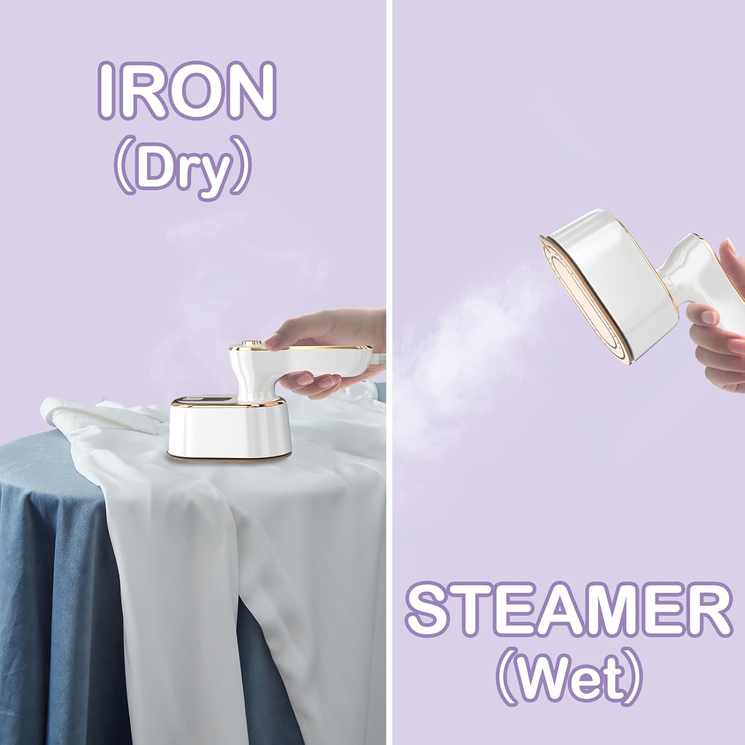 Travel Steamer Iron for Clothes Mini 