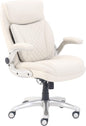Ergonomic Executive Office Desk Chair with Flip-Up Armrests and Adjustable Height, 