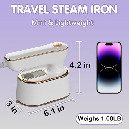Travel Steamer Iron for Clothes Mini 