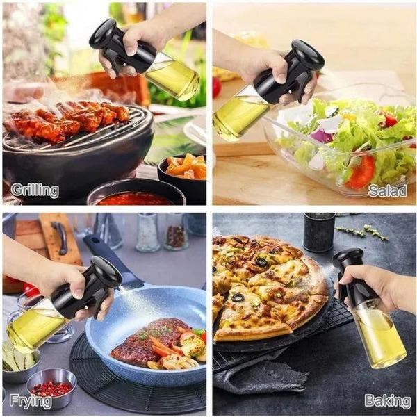 Cooking Oil Sprayer, Plastic Portable Oil Spray Bottle Can Be Filled