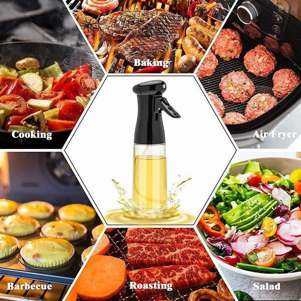 Cooking Oil Sprayer, Plastic Portable Oil Spray Bottle Can Be Filled