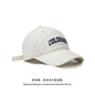 Autumn and Winter Women'S Fashion Trend Retro Letter Embroidery Duckbill Cap Outdoor Sports Travel Men'S Sunshade Baseball Cap