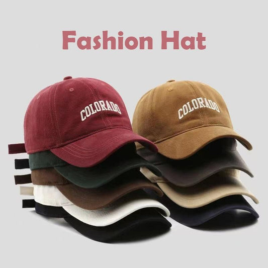 Autumn and Winter Women'S Fashion Trend Retro Letter Embroidery Duckbill Cap Outdoor Sports Travel Men'S Sunshade Baseball Cap